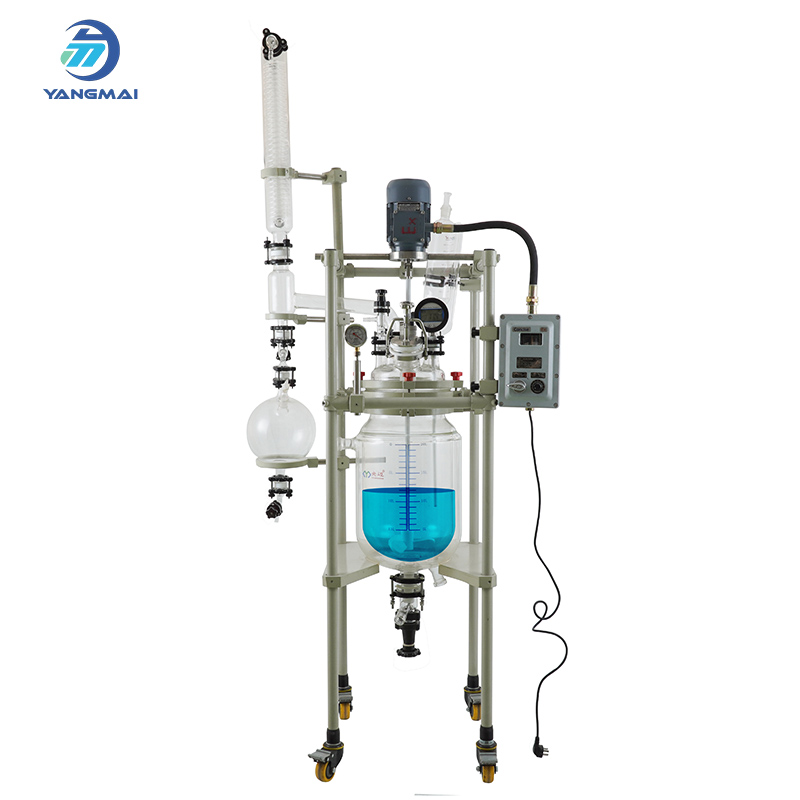 20L Jacketed Glass Reactor for Hydrothermal Synthesis