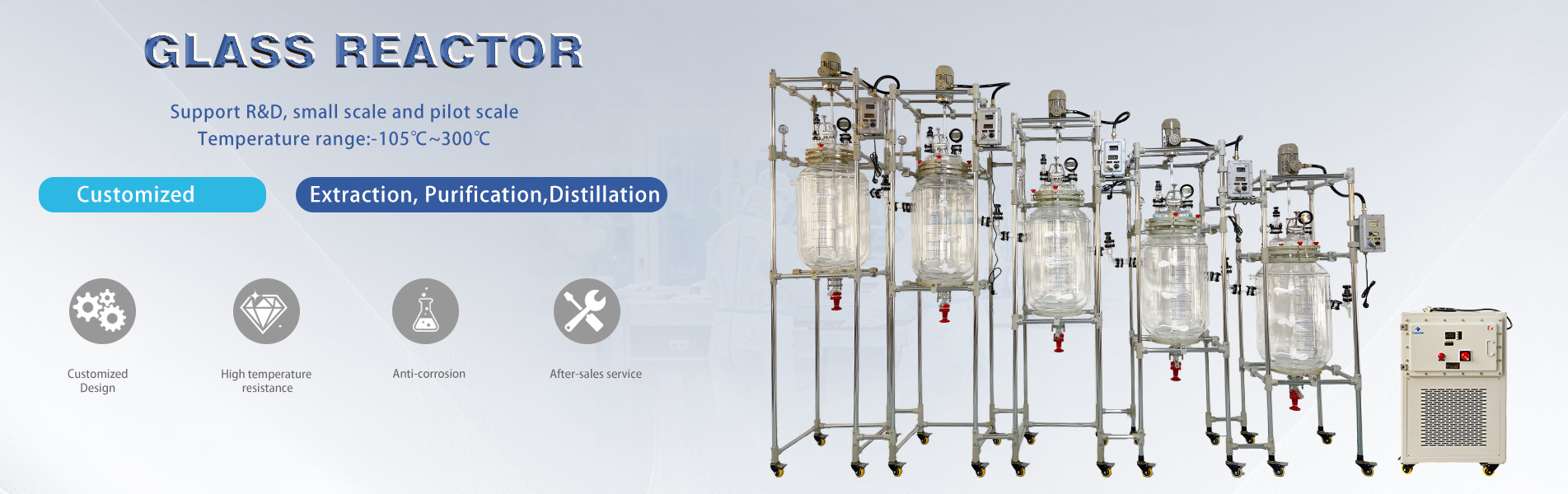 Glass reactor Manufacturer