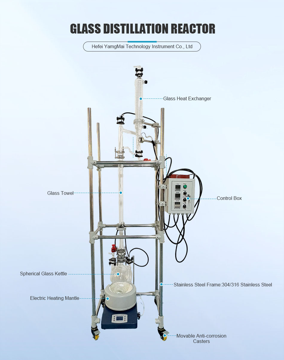 Laboratory Glass Distillation Reactor Laboratory Glass Distillation Reactor