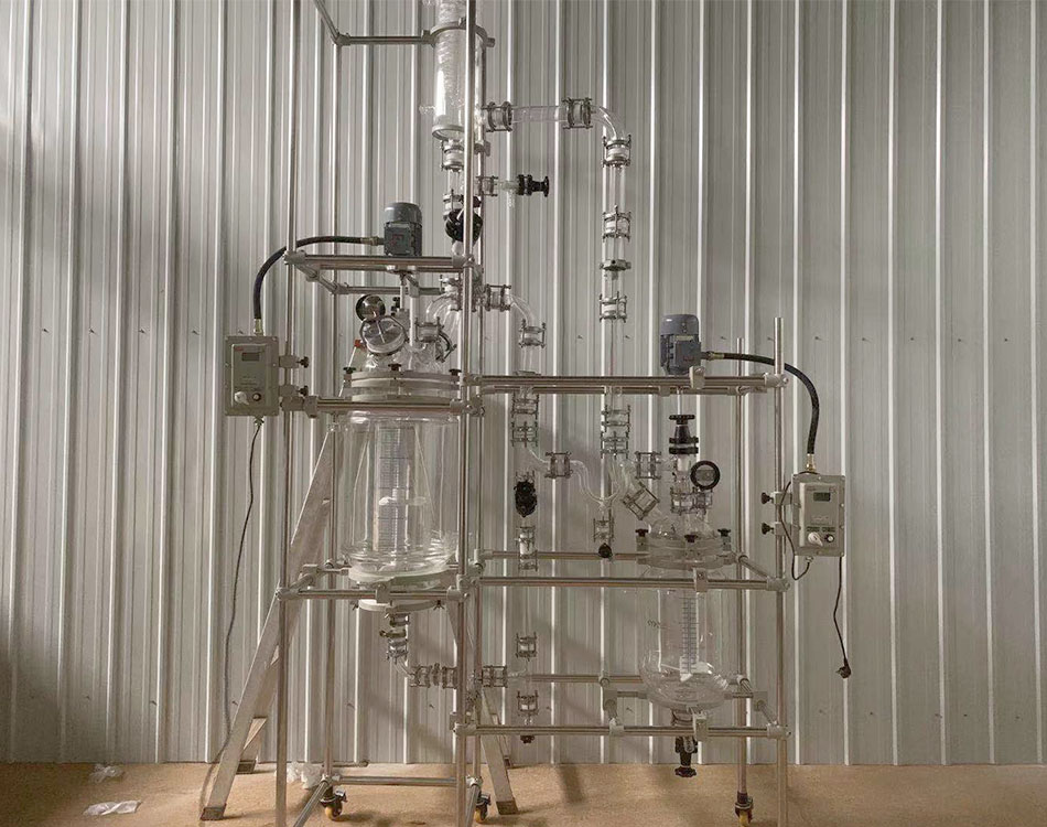 50L+20L Glass Reactor