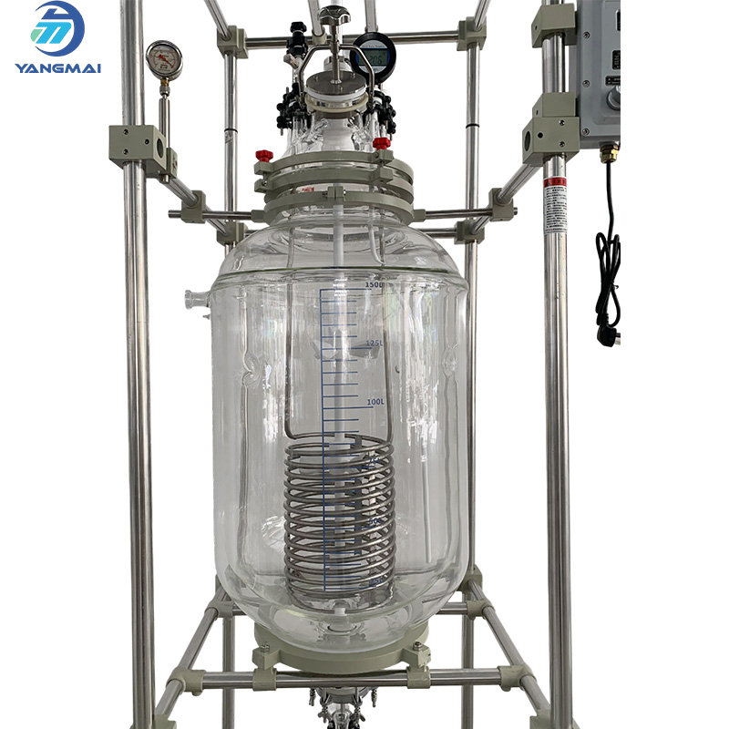 150L Glass Reactor with Titanium Coil